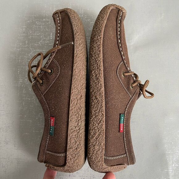 Womens Brown Suede Lace-Up Moccasin Comfort Shoes Loafers 40 / US 8.5 - Picture 11 of 13